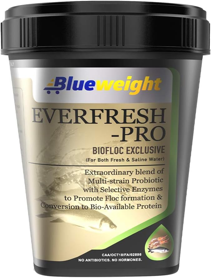 Everfresh Pro 500 GM Aqua Probiotics, Multi Strain Probiotic 15b CFU/gm. for Shrimp, Fish Culture and Biofloc Technology