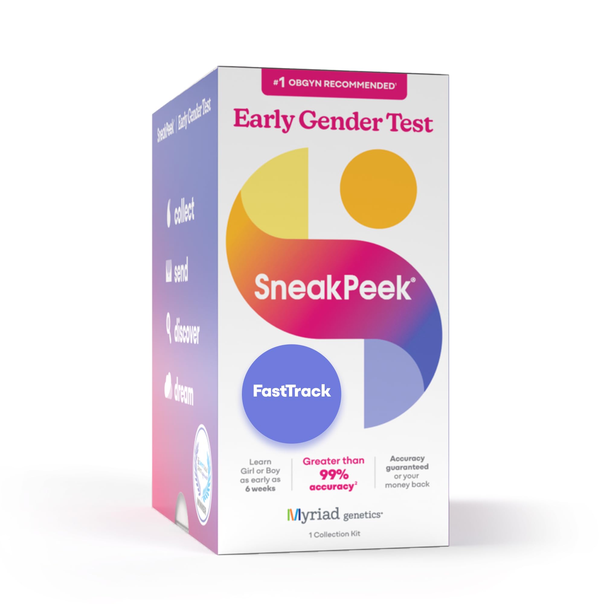 SneakPeek Early Gender Test, Snap Fasttrack, 1 at-Home Test Kit