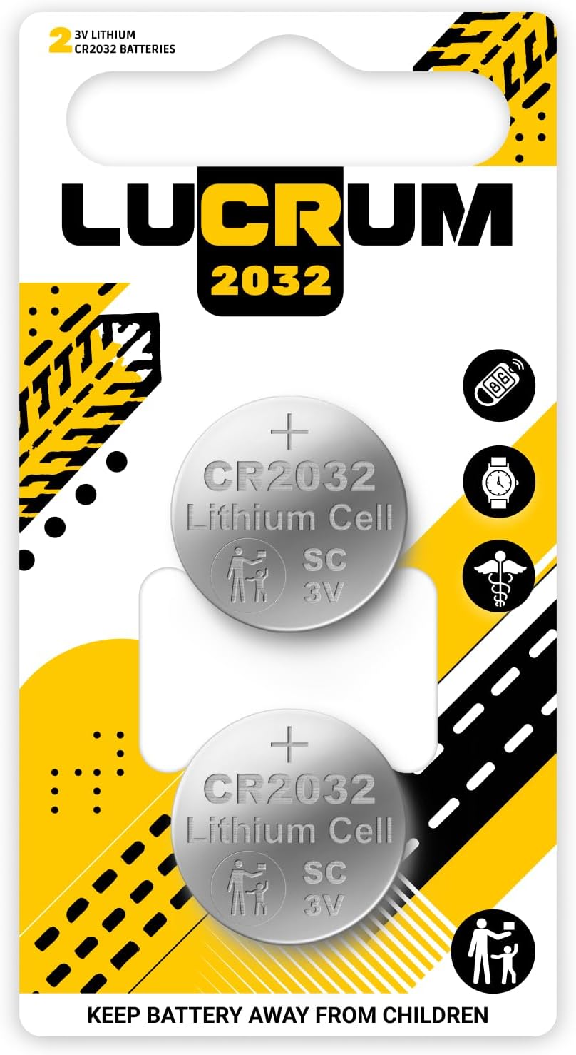 Lucrum Batteries for Contour Next, Next Gen, Next EZ, Accu Chek Active, Contour Plus One, Plus Elite – Glucometer Blood Glucose Monitor CR2032 Battery Replacement