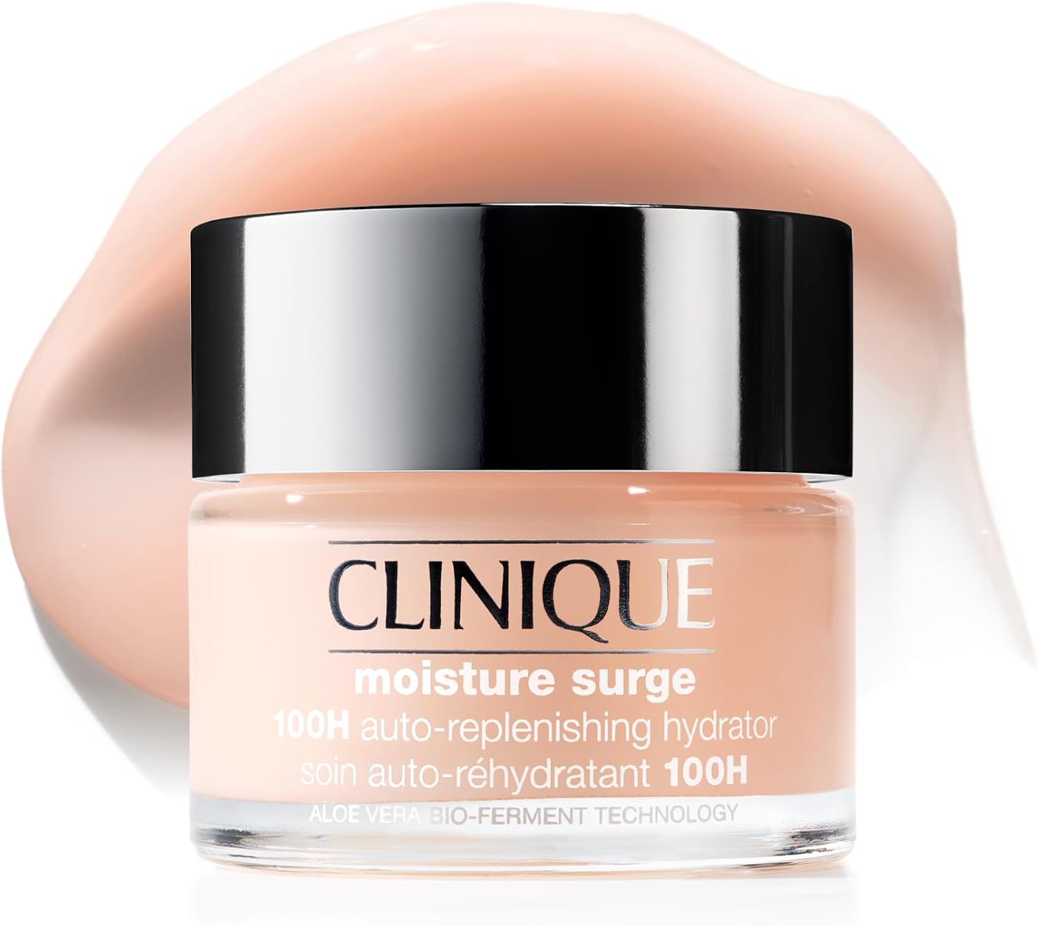 Clinique Moisture Surge 100H Auto-Replenishing Hydrator Oil Free Face Moisturizer | With Hyaluronic Acid, Aloe Bioferment and Vitamins C + E | For All Skin Types | Hydrating + Moisturizing