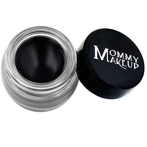 Mommy Makeup Delineador de ojos de gel impermeable con micropigmentos semipermanentes, a prueba de manchas, de larga duración, sin parabenos, color