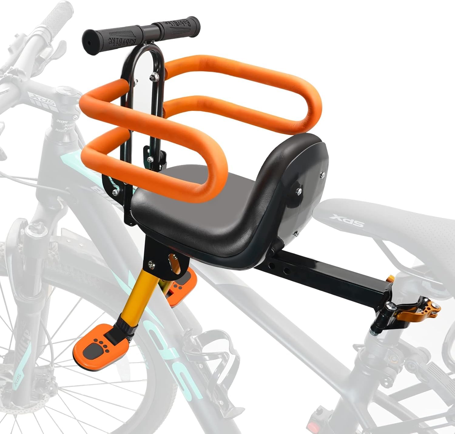 OUSEXI 2026 Rear Child Bike Seat,Kids Seat for Adult Bike, Toddlers Rear Mount Bike seat Design for Children Aged 2 to 8 Years Old, Rear Frame Mounted