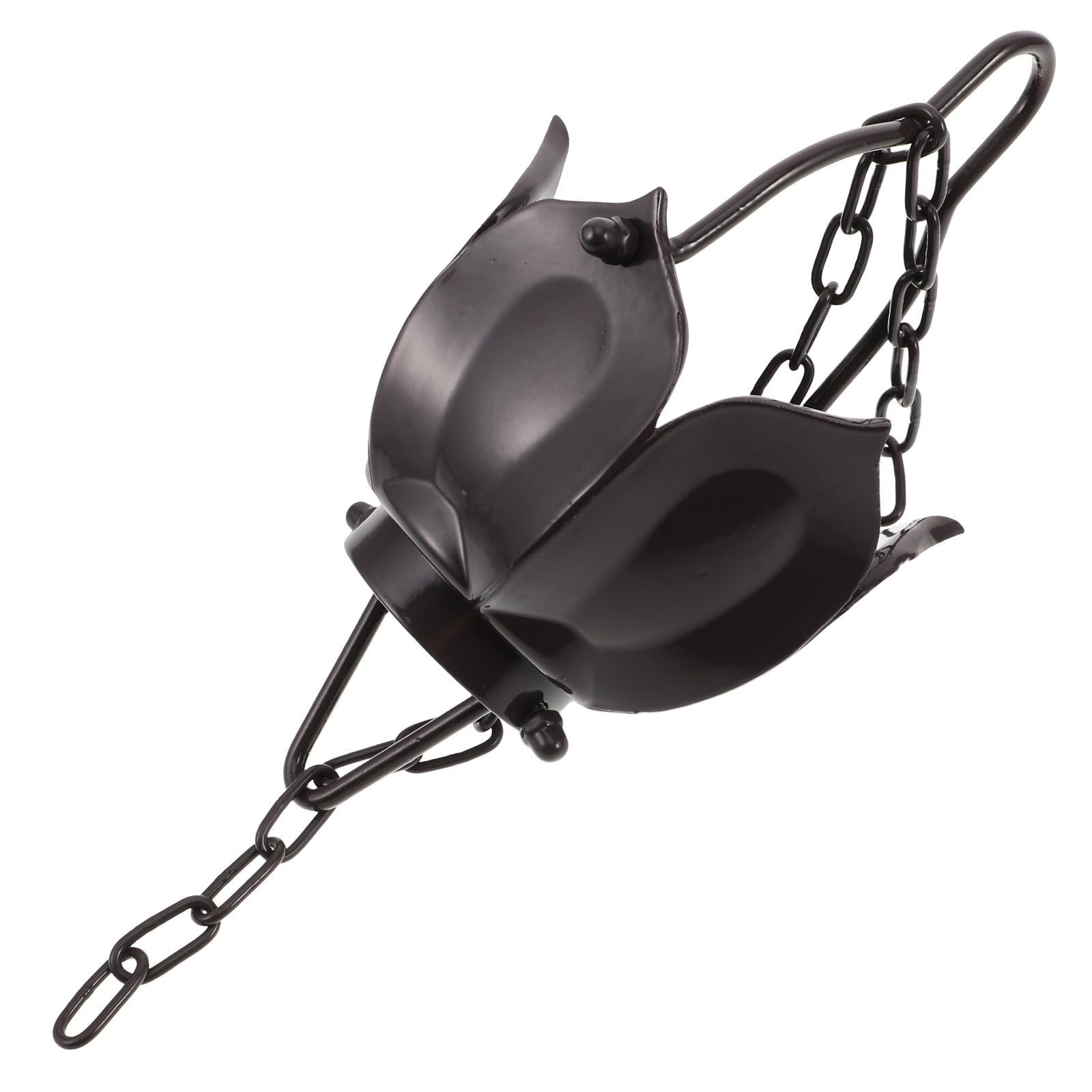 Chaîne de pluie en alliage d'aluminium noire MAGICLULU pour drainage et décoration de gouttière