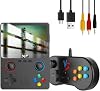 HTLNUZD X6 3.5 Inch IPS Portable Handheld Game Console Screen Dual Joystick 11 Simulator GBA Video 10000 Classic Game Gift Black - Double