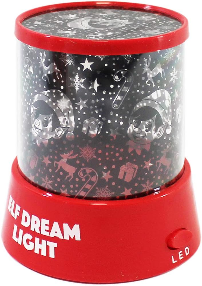 Elves Behaving Badly Elf Dream Light - Light Up Night Light - Christmas Lights, red