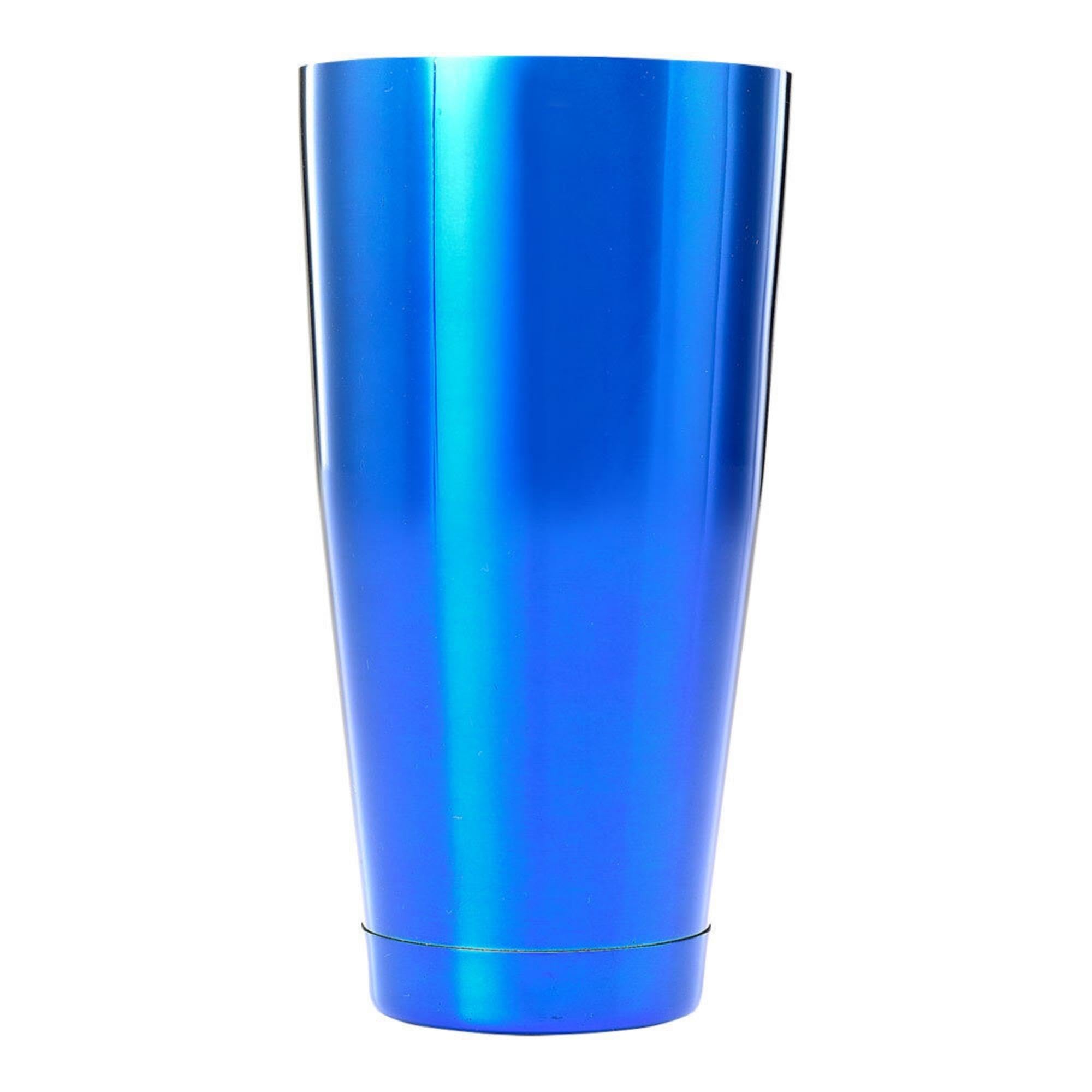 Barfly M37084BL Cocktail Tin, 18/8 Stainless Steel, Large 28 oz (828 ml), Blue