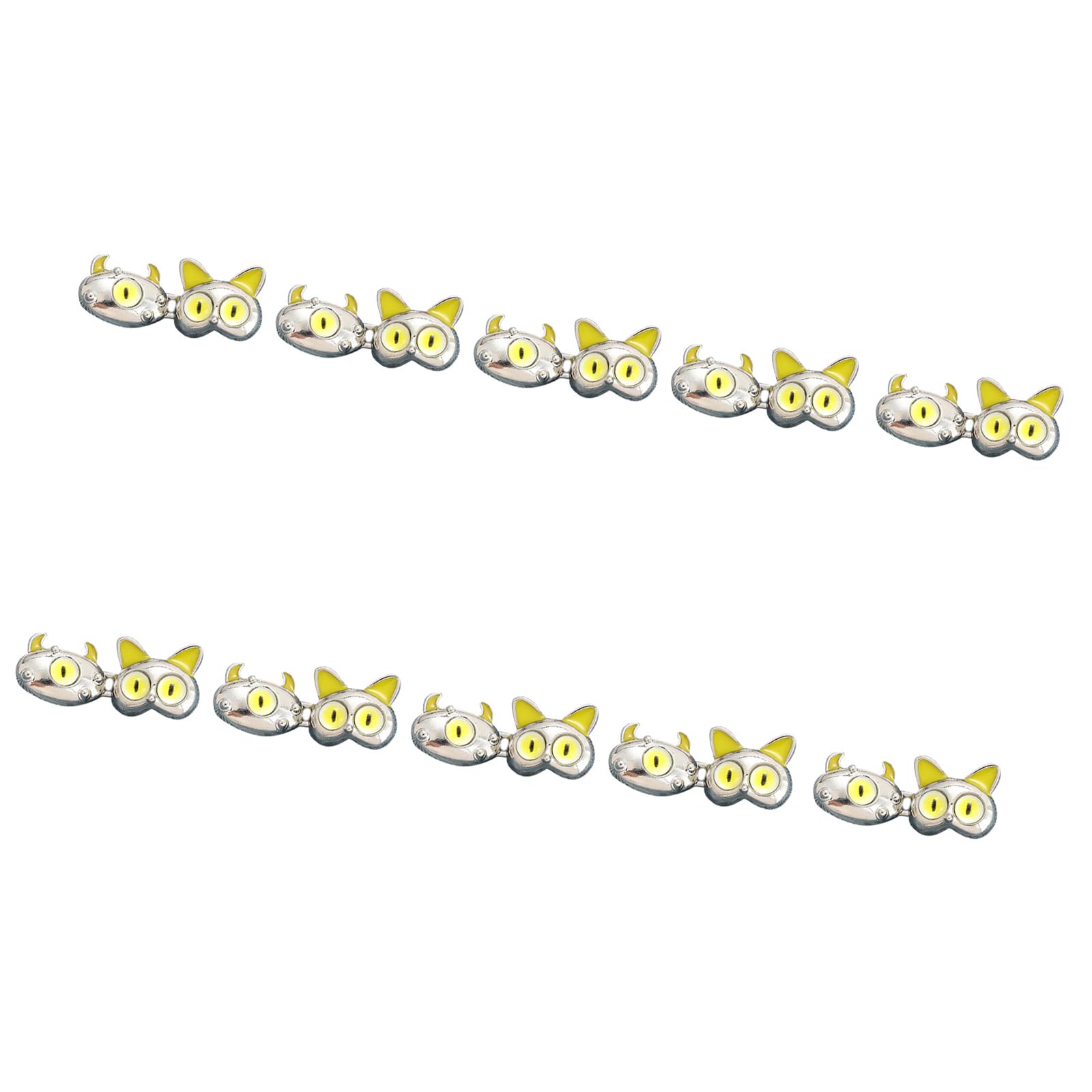 Kalttoy 10Pcs Cartoon Waist Tighteners Alloy Waist Cincher Buckles Clasps for Trousers Pants Jeans Jackets Clothing Project Fasteners