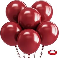 Vista 182 de Bezente - Globos de 18 pulgadas grandes y gruesos de látex redondos para cumpleaños, despedidas de soltera, revelación de género y bodas, rosa, 30