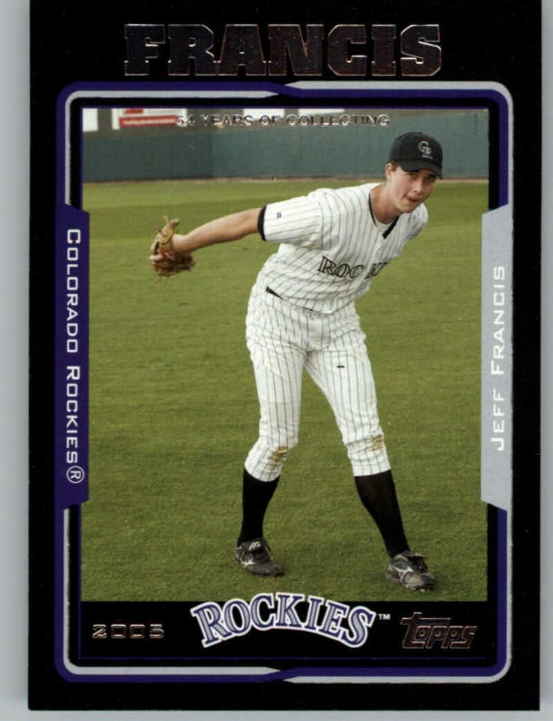 2005 Topps Black #578 Jeff Francis NM-MT /54 Colorado Rockies Baseball MLB