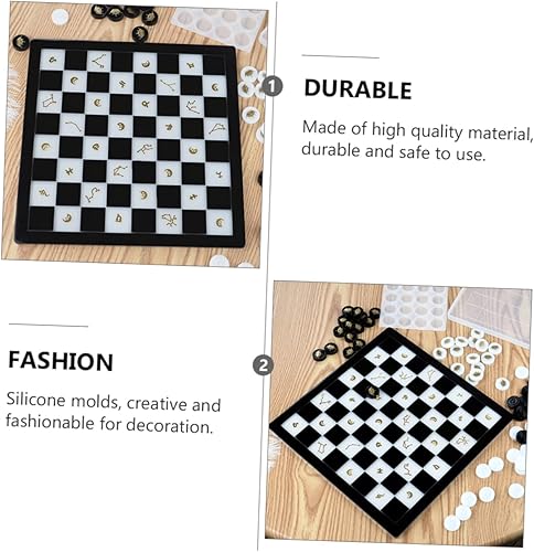 Miniatura 8 de Lurrose Molde de Ajedrez Molde de Silicona Molde de Epoxi Suministros de Fabricación de Joyas Molde De Para Resina Cubo de Hielo Chocolate