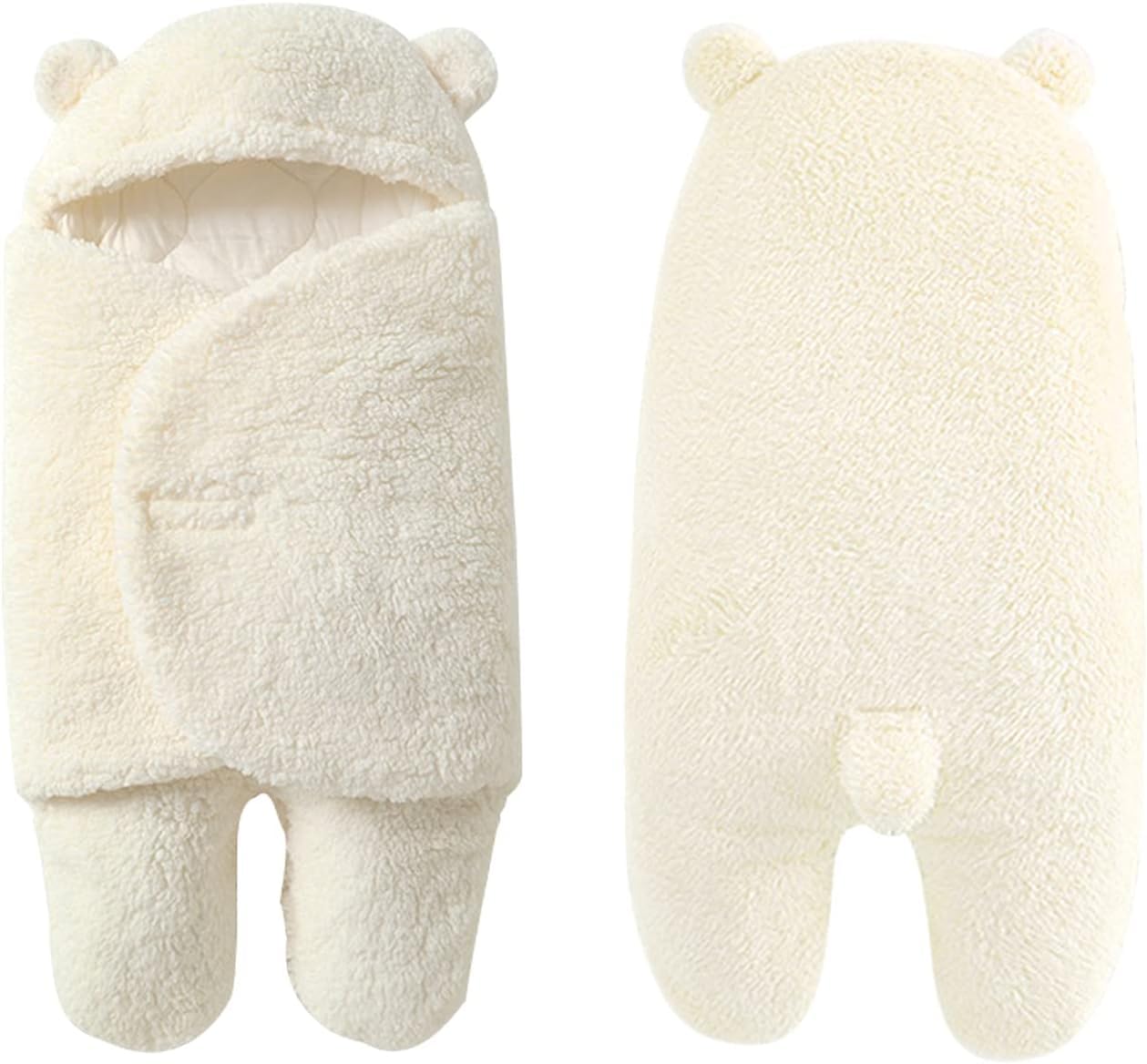 [MOONMN] ベビーおくるみ 赤ちゃんおくるみ 新生児おくるみ ベビー服 ベビー寝袋 出掛け 見た目は可愛い 冬 新生児着ぐるみ 抱っこ布団 足付き