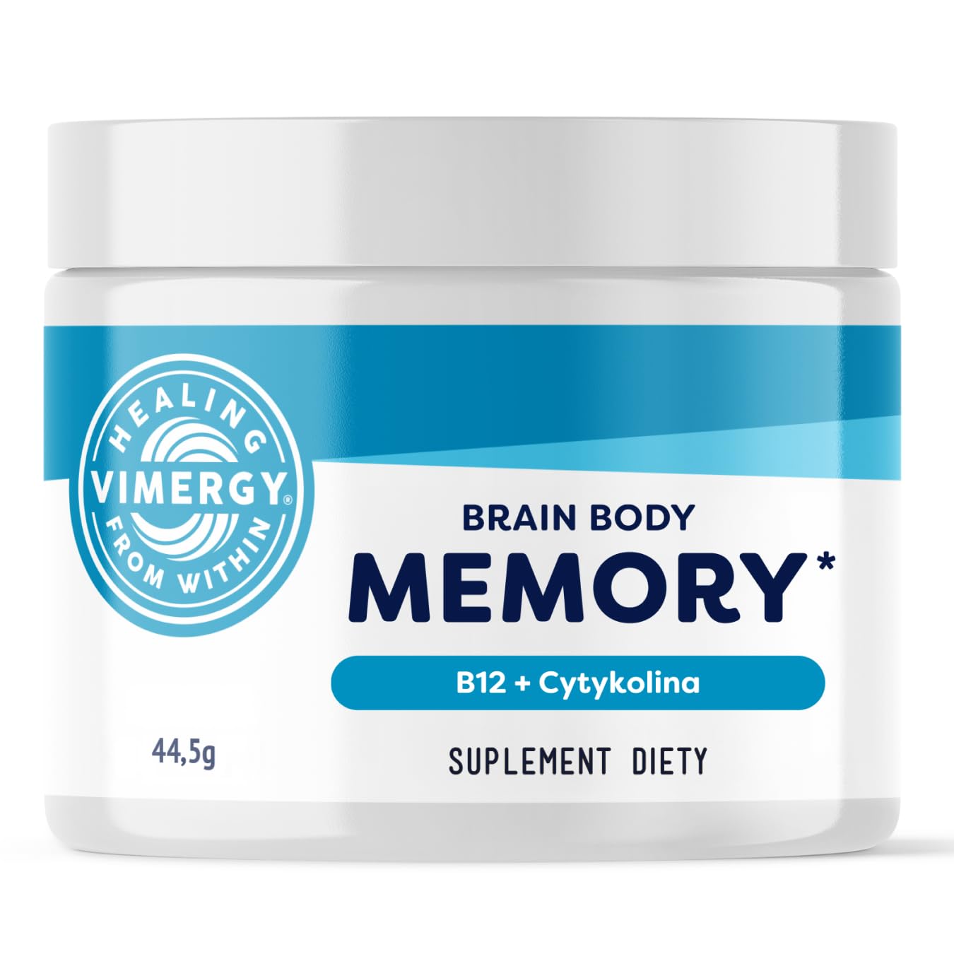Vimergy Brain Body Memory* – 8 działań wspierających mózg – Z magnezem, cytykoliną i witaminą B12 – Czysta, szybko wchłanialna formuła – Bez GMO i glutenu