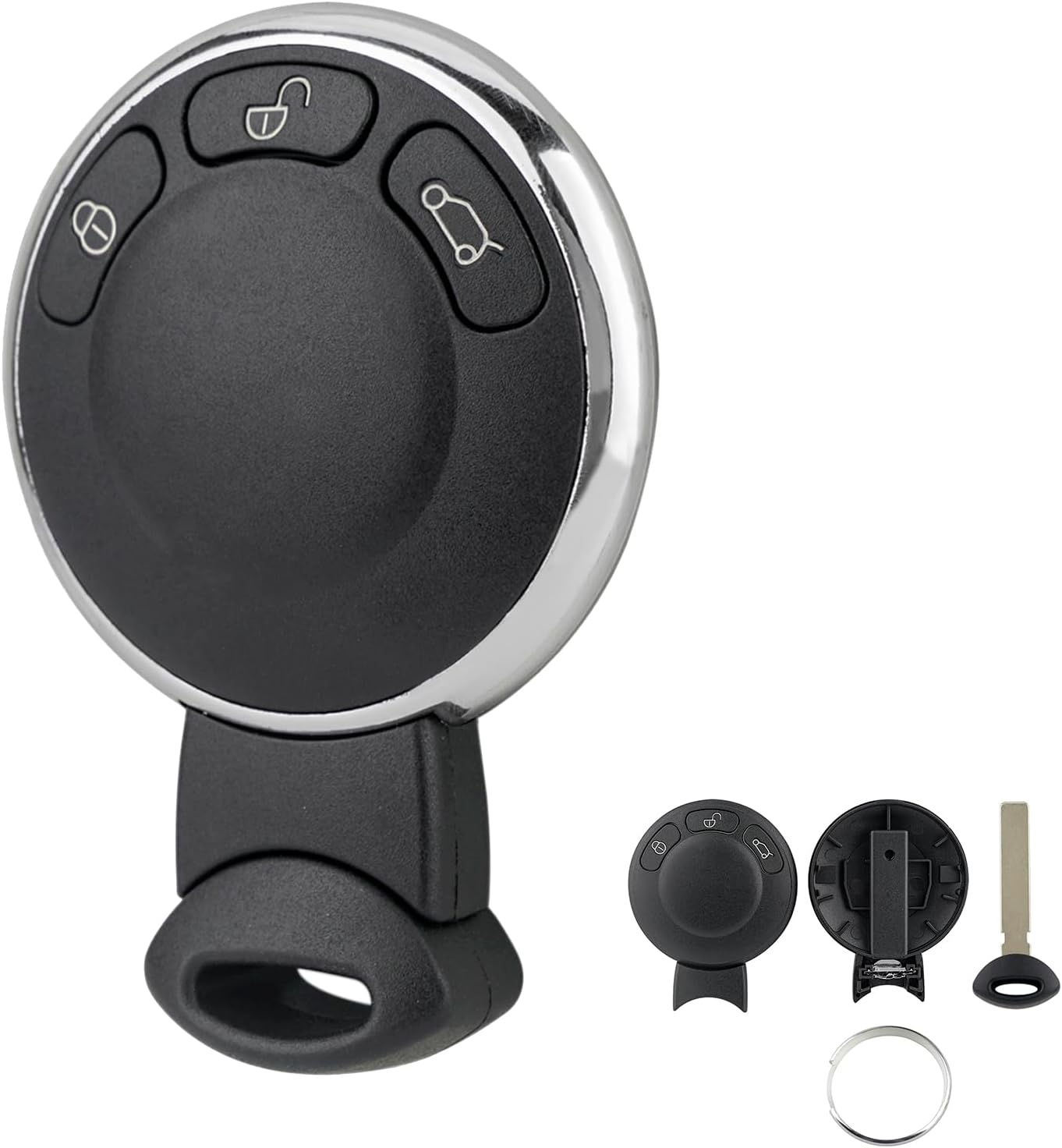 3 Buttons Car Remote Key Fob Case Replacement Fits For BMW Mini Cooper
