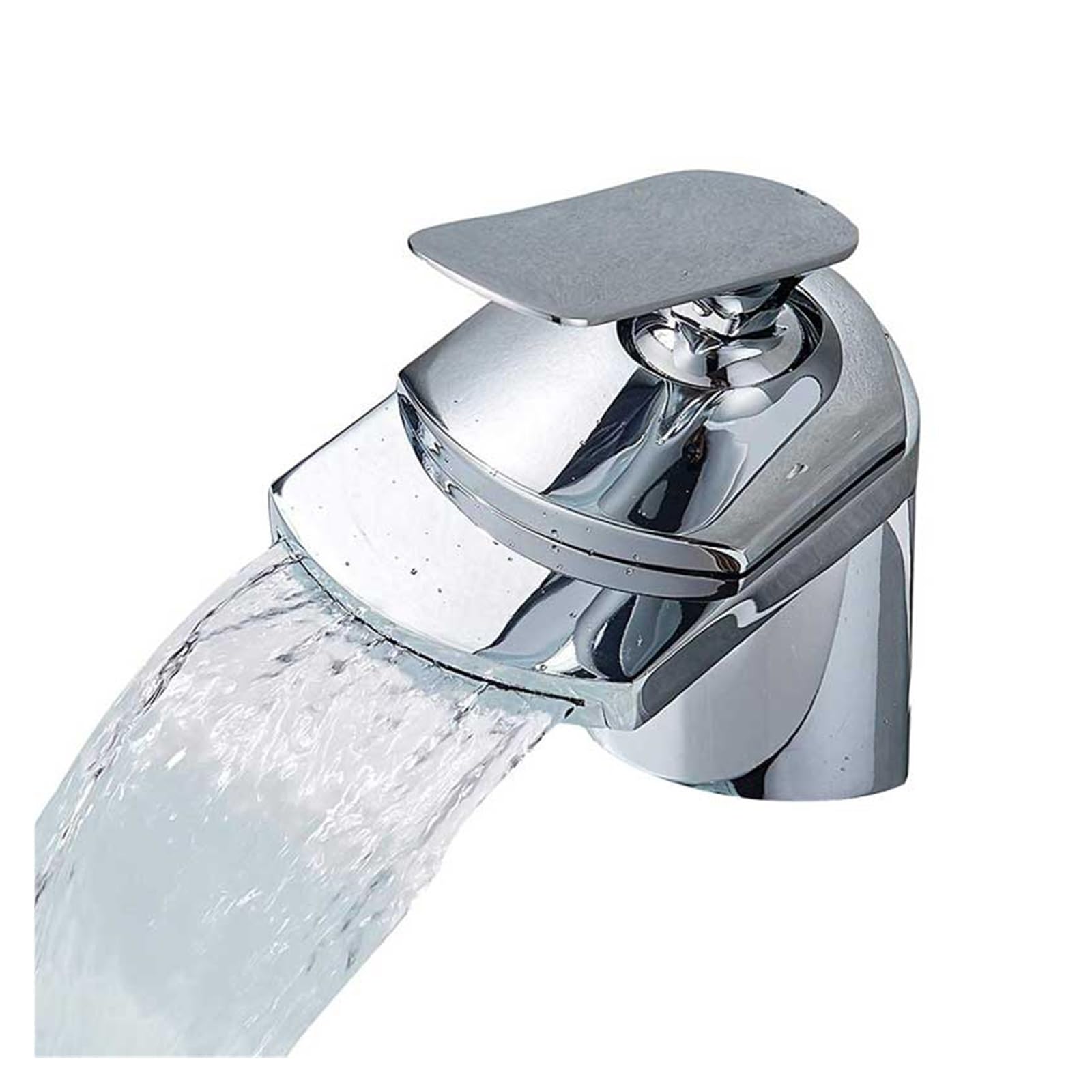 Robinet mitigeur chaud et froid cascade pour salle de bain zen