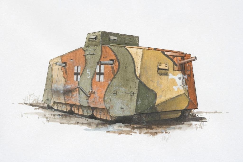 Amazon.com: German A7V Tank World War I WWI Armored Vehicle Cool