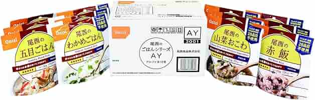 Amazon | 尾西食品 アルファ米 ごはんセット 和風4種×各3袋