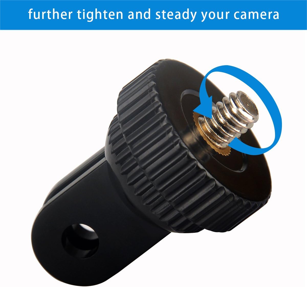 Sametop Tripod Adapter Camera Mount Compatible with GoPro Mounts, Sony, Xiaomi yi or Other Action Cameras, w/Camera Screw (1/4-Inch 20) (2 Packs)