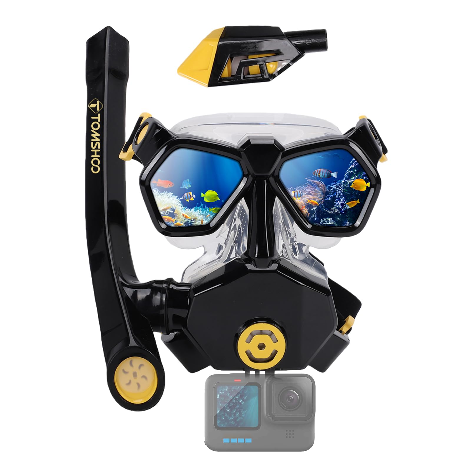 TOMSHOO Kit de plongée avec tuba et masque de plongée