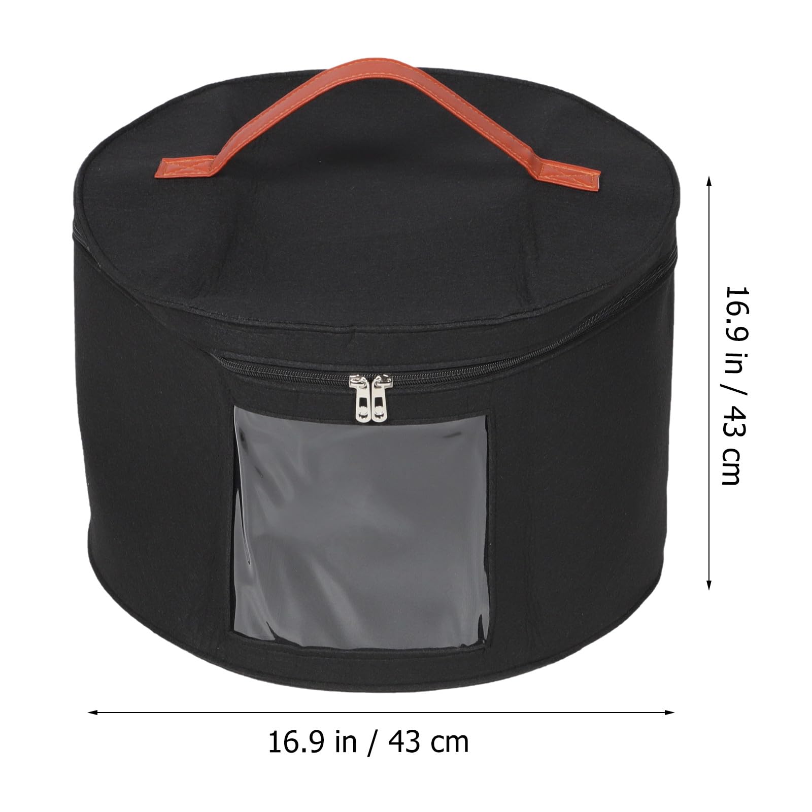 CHILDWEET Hutschachtel aus Filz 43x28cm mit Staubschutz Aufbewahrungsbox für Hüte Bh und Haushaltskleiderbehälter für Reise und Zuhause