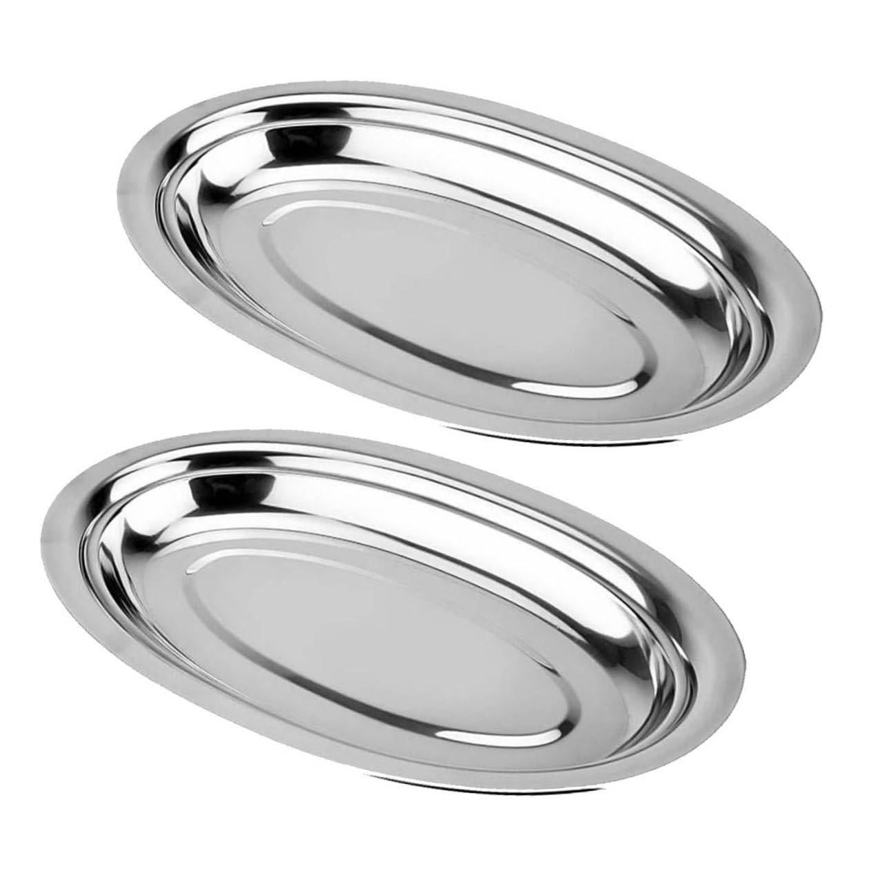 Assiette inox pour poisson et plat à vapeur TOPBATHY de cuisine occidentale
