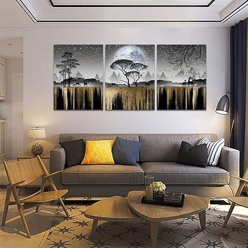 Miniatura 2 de Arte de pared para sala de estar, decoración de pared familiar para dormitorio, cuadros de pared en blanco y negro, árbol, lienzo para baño, pared,