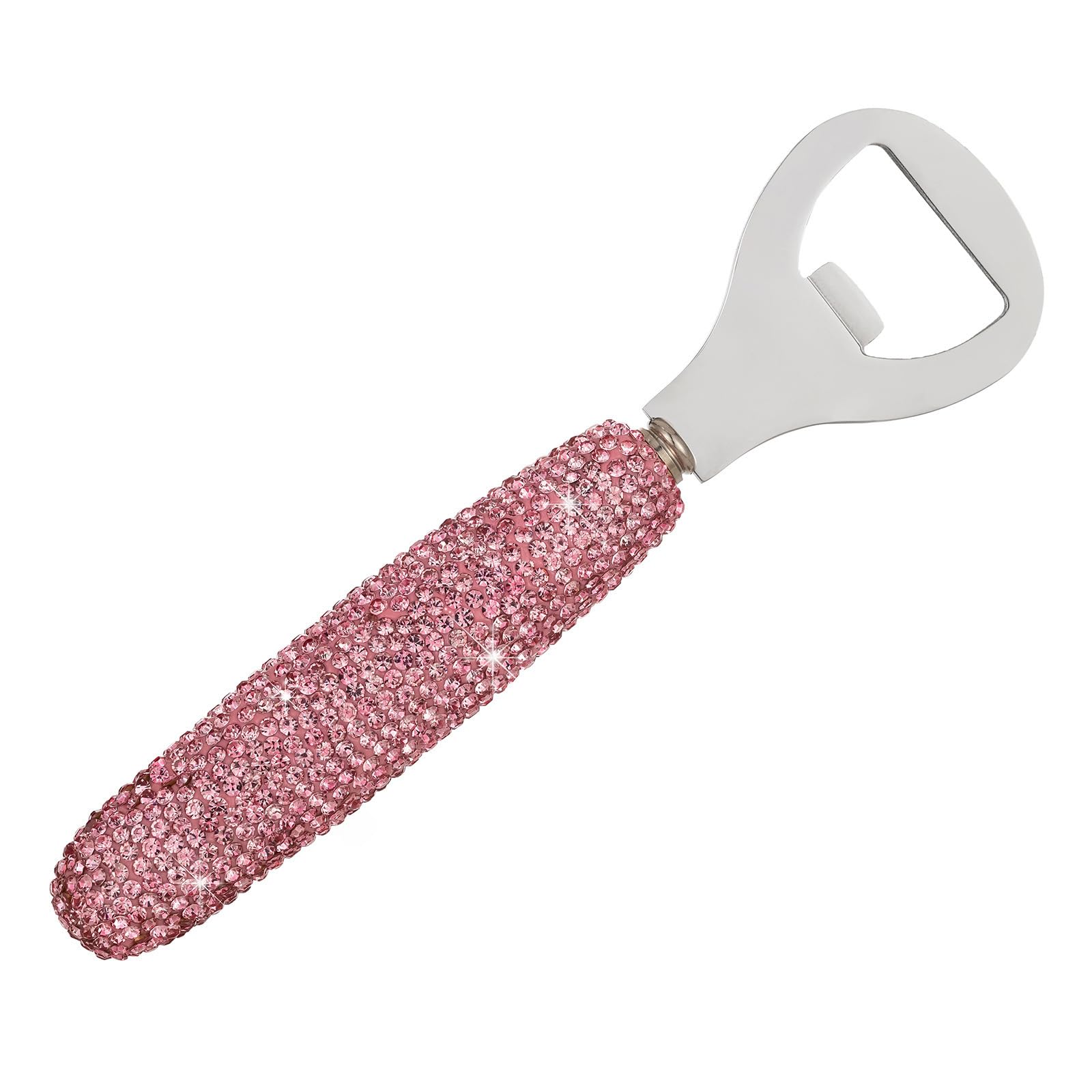APGLSXY Shimmering Bottle Opener Stainless Steel Base Decoration Crystal Opener with Handle
