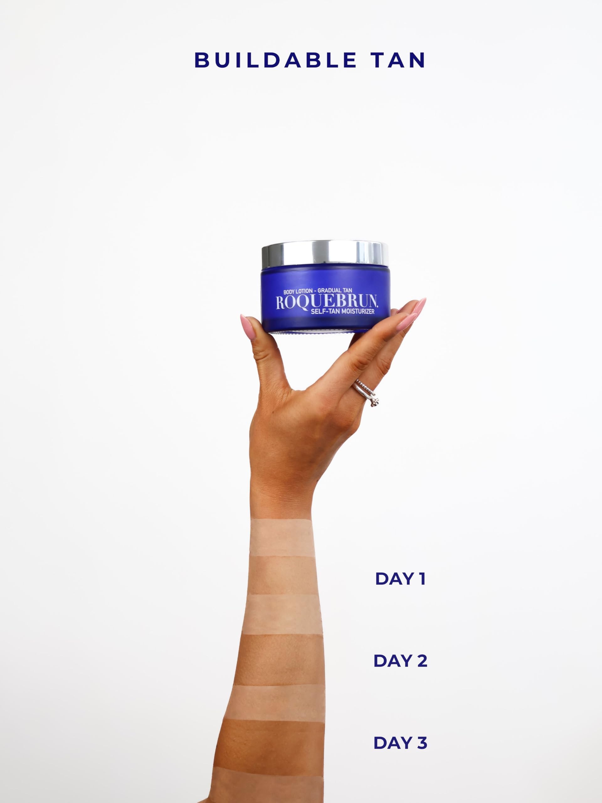 ROQUEBRUN - Gradual Tan Body Lotion - Selbstbräuner Körper - Bräunungscreme ohne Flecken und Streifen - Self Tanning Lotion - 200ml