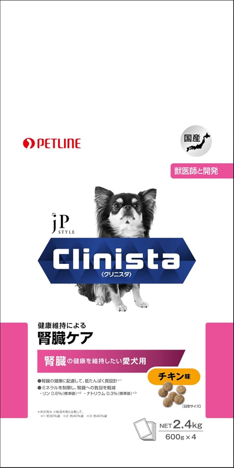 Amazon ジェーピースタイルgold ドッグフード Clinista 腎臓ケア チキン味 腎臓への負担を減らしたい愛犬用 2 4キログラム X 1 ジェーピースタイルgold ペット用品 通販
