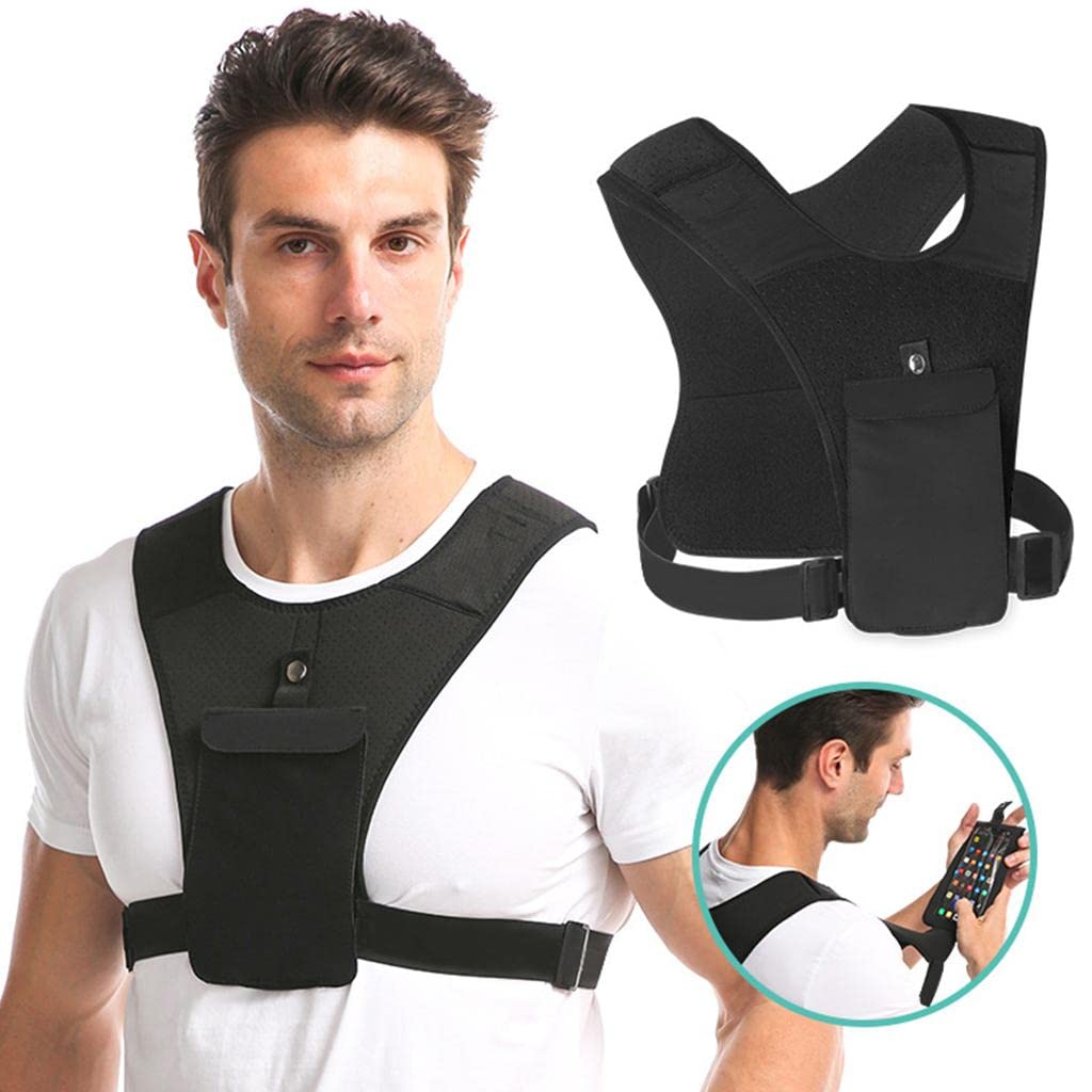 3er-Set atmungsaktive Laufweste mit Tasche für nächtliches Laufen, Wandern, Radfahren, Sport