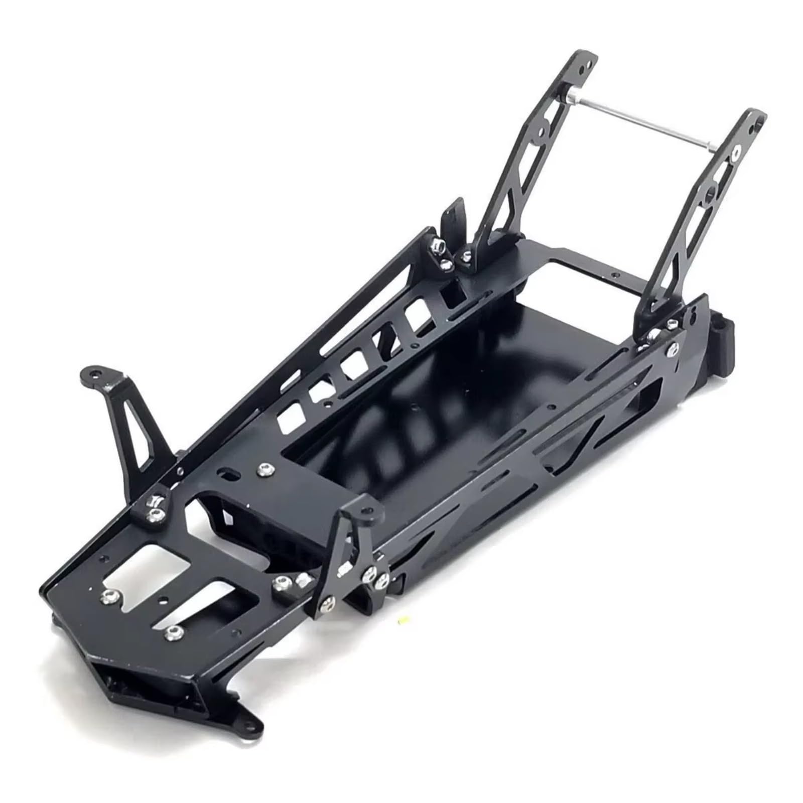 RC Marco para Tamiya para Hornet 1/10 Kit Chasis Aleación Aluminio Coche RC Vehículo Orugas para Buggy Accesorios Mejoras Y Repuestos(Black)
