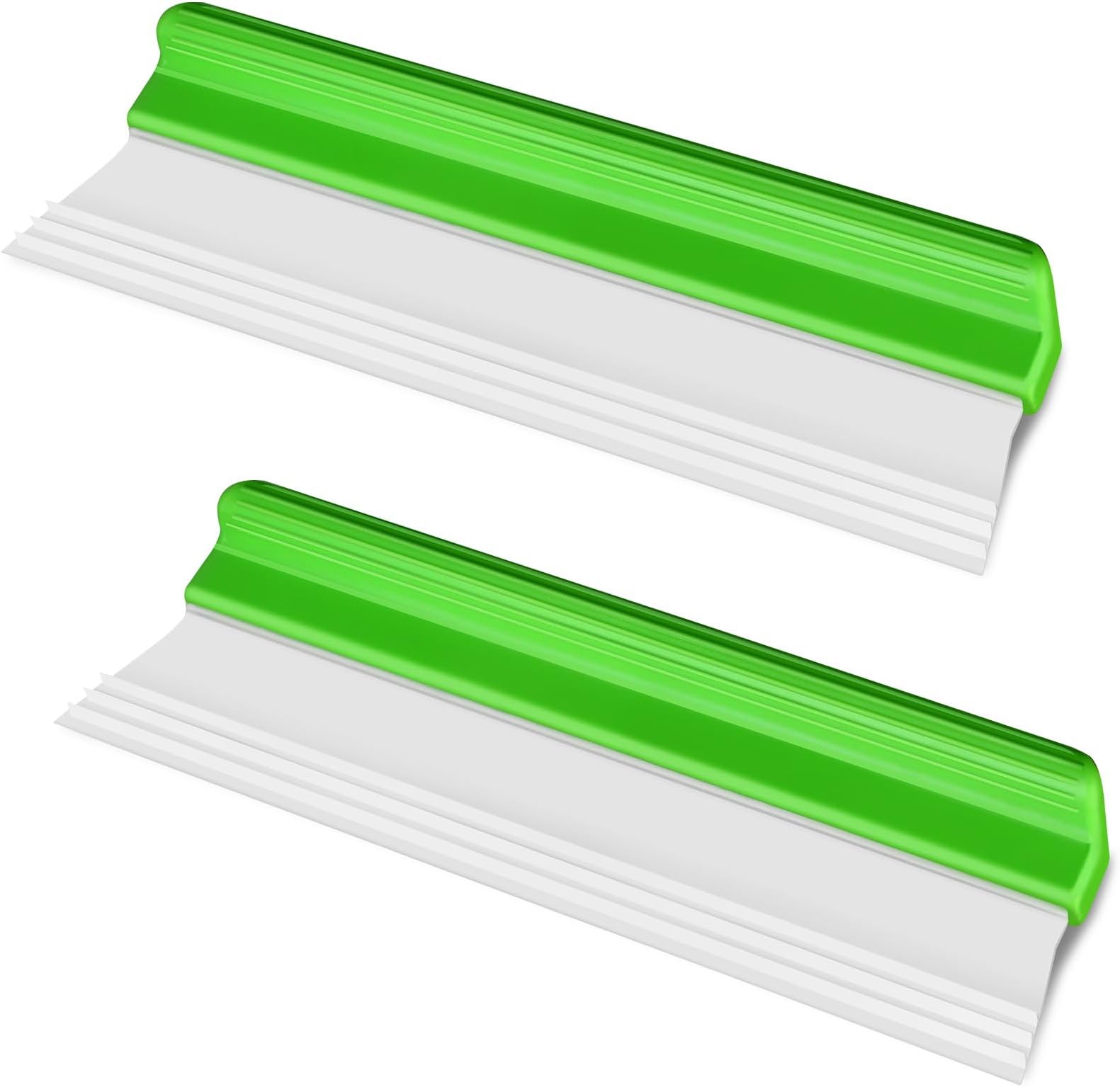 2 Pack 12.2 Inch Car Drying Squeegee Water Blade Silicone Squeegee Professional Automotive Wiper Car Squeegee Auto Car Dryer with Flexible Squeegee Water Blade for Car Home Use (Green)