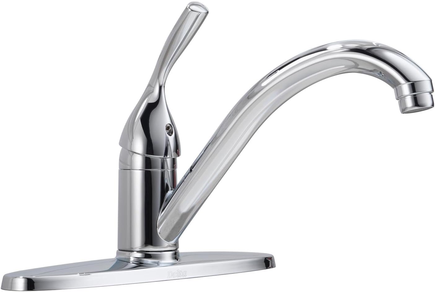 Delta Faucet 100-DST Single Handle Classic Deck Kitchen Faucet - Touch ...
