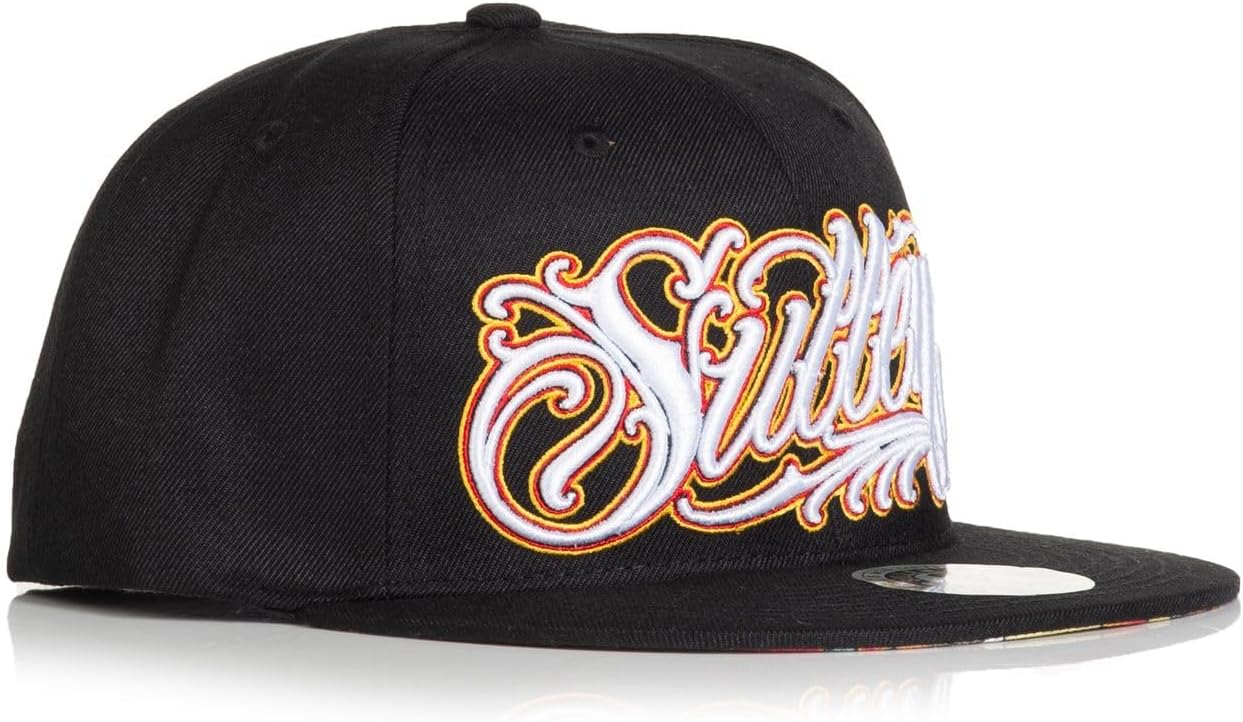 Sullen Men's Fire Island Adjustable Flatbill Snapback Hat Black - Image 2