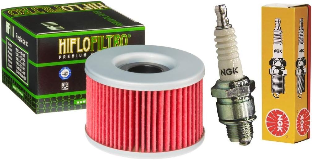 Oil Filter Spark Plug Tune Up Kit for Honda Rancher 400 TRX400FGA
