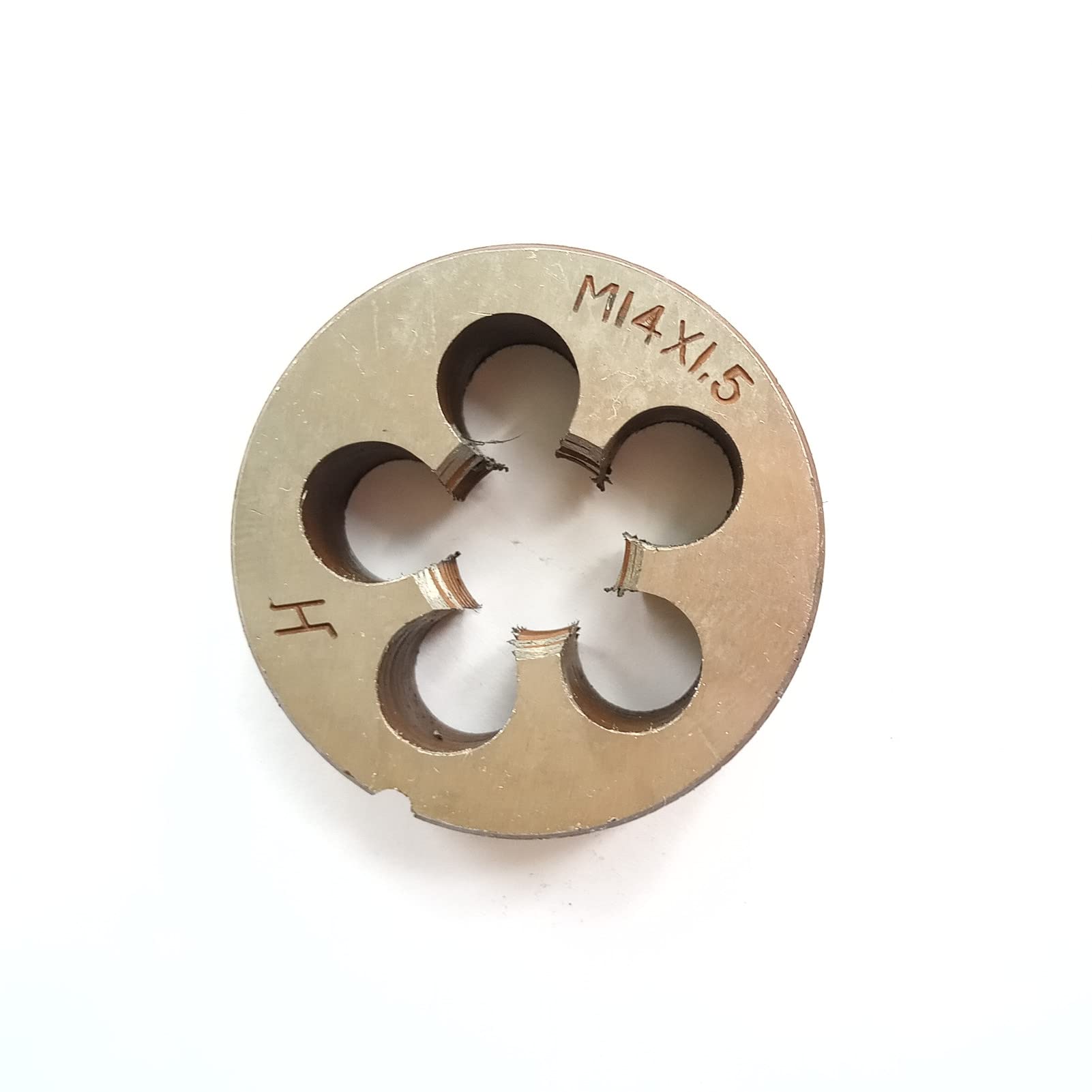 AtticZone M14x1.5 Metric Hand Thread Die, 1 Round Die, 1.5mm Pitch, Right Hand (M14x1.5, Die)
