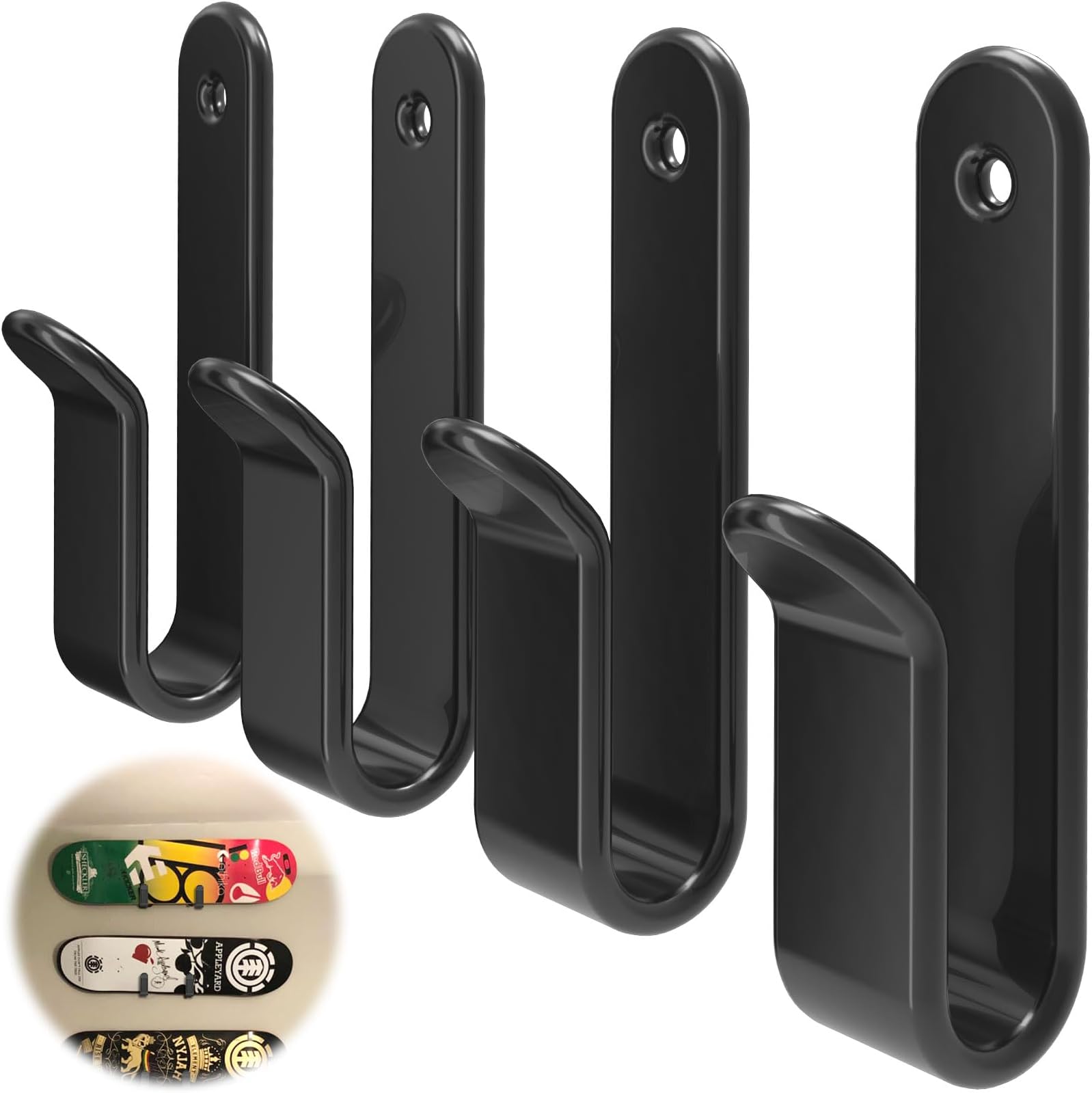 Horizontal Snowboard Wall Mount Clips Snowboard Rack Wall Mount Snowboard Mount Storage Snowboard Wall Mount for Room