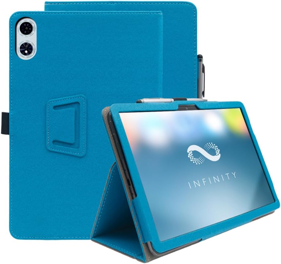 Compatible with Odea A12 12-INCH Tablet case, Full Coverage Ultra Slim PU Leather Cover Case Folding Stand Cover Protective Tablet Cover with Hand Strap Magnet (Black)