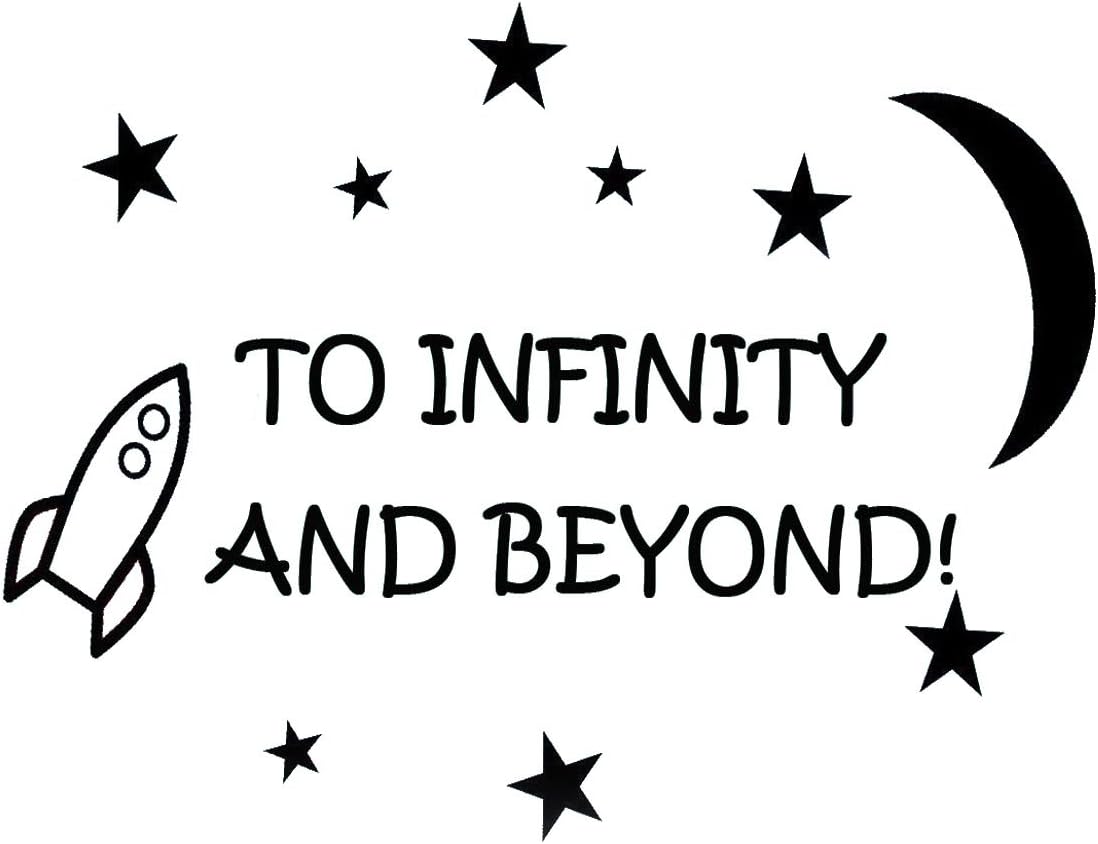 to Infinity and Beyond! Vinyl Wall Decals Quotes Kids Room