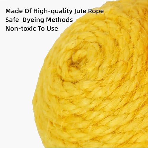 Miniatura 4 de Juguete para gatos, bola de sisal, juguete colgante para gatos, hecho a mano, cuerda para gatos, masticable, ecológico, juguete interactivo,