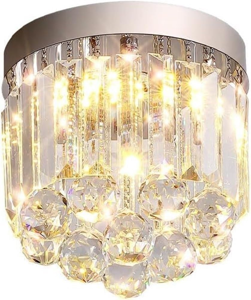 Plafonnier LED cristal avec intensité variable pour cuisine