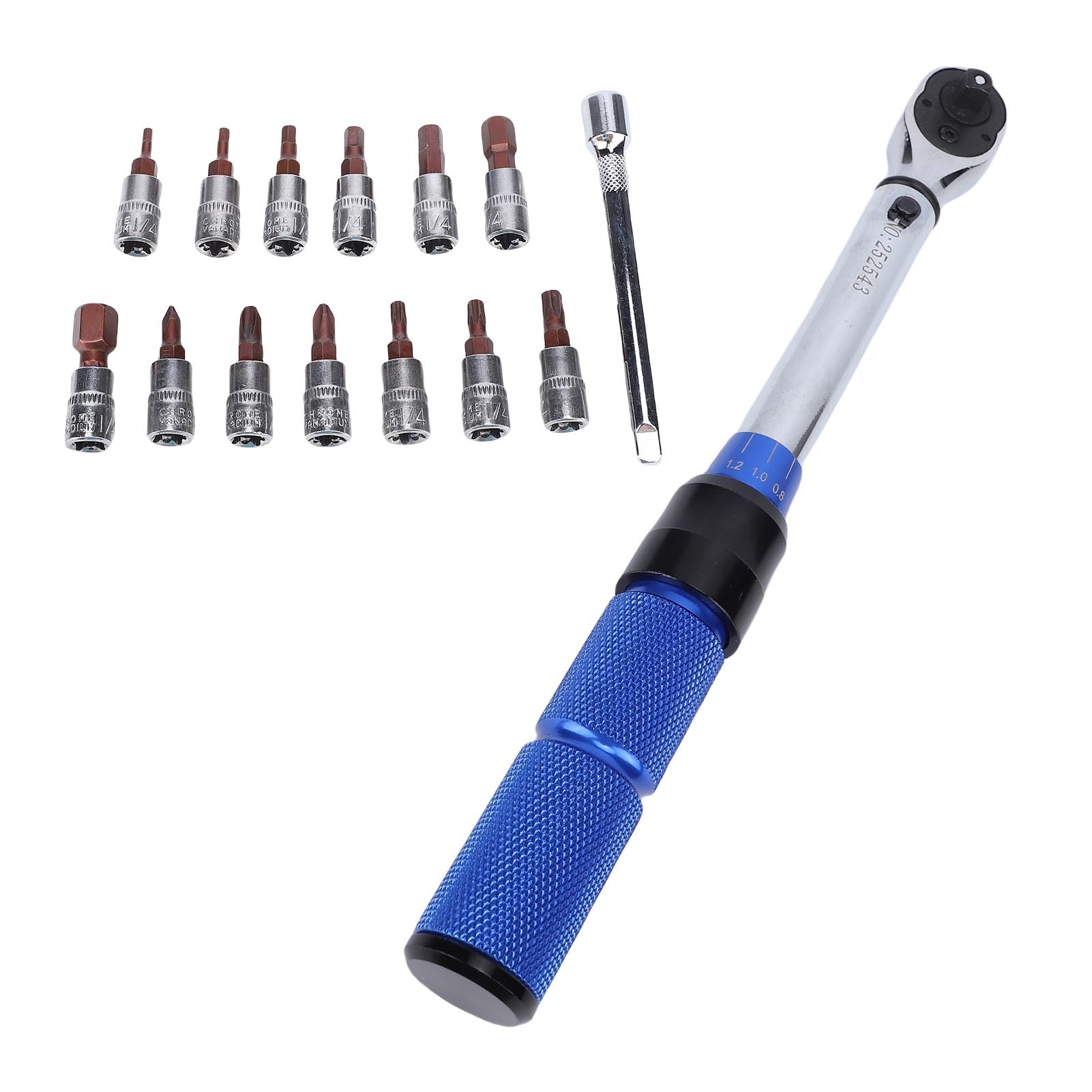 VINGVO Conjunto de Chave de Torção Predefinida, Catraca de 1/4 de