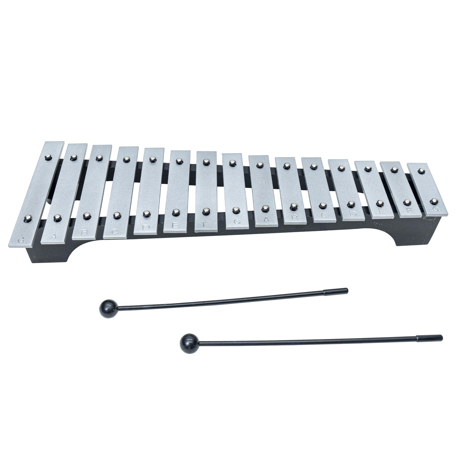 15-Note Xylophone Glockenspiel, Professional Xylophone Instrument with Carrying Bag and Two Safe Mallets for Beginners, Wooden Base with Mallets Percussion Musical Instrument Gift,Music Teaching