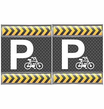 CVANU Parking Safety Sign Sticker Self Adhesive PVC Vinyl (Pack of 10)