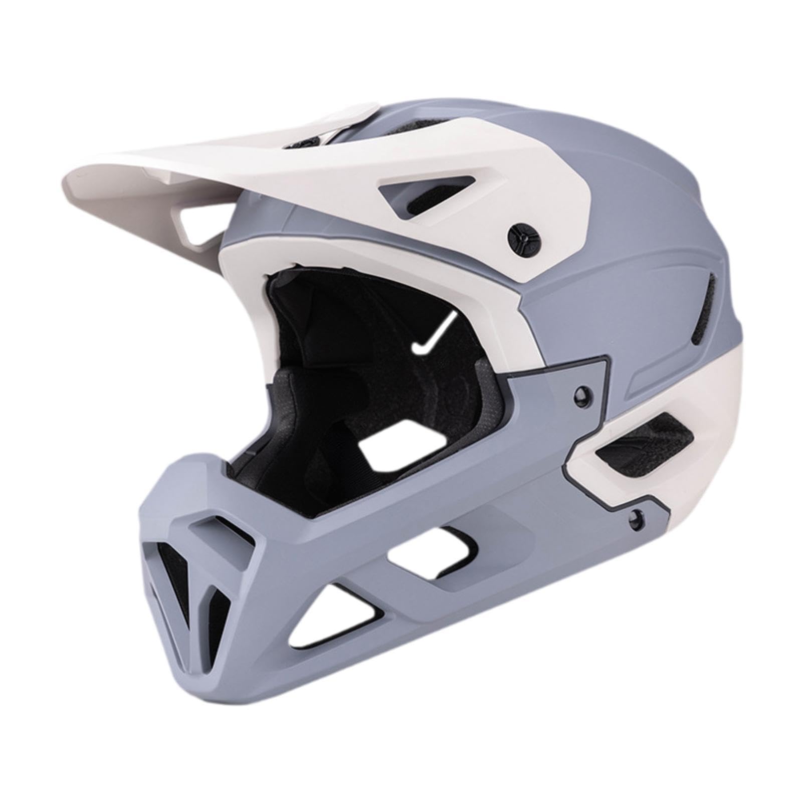 Casco Integrale da Bici con Visiera Parasole, Adatto per Mountain Bike E Ciclismo su Strada, Design Regolabile.