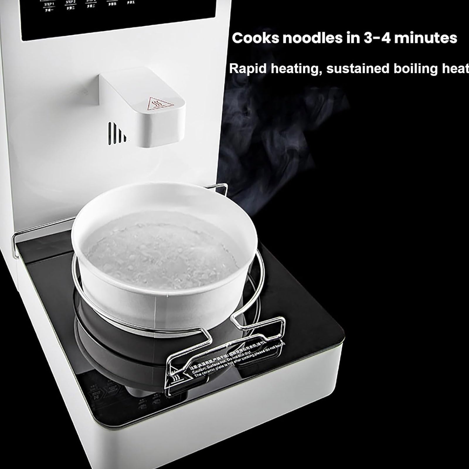 Cuocipasta Automatico per Pasta, Cuocipasta Self-Service da 2200 W con 300 Ciotole, Controllo di Precisione della Temperatura E Volume Automatico dell'Acqua, per Ristoranti Self-Service, Mense
