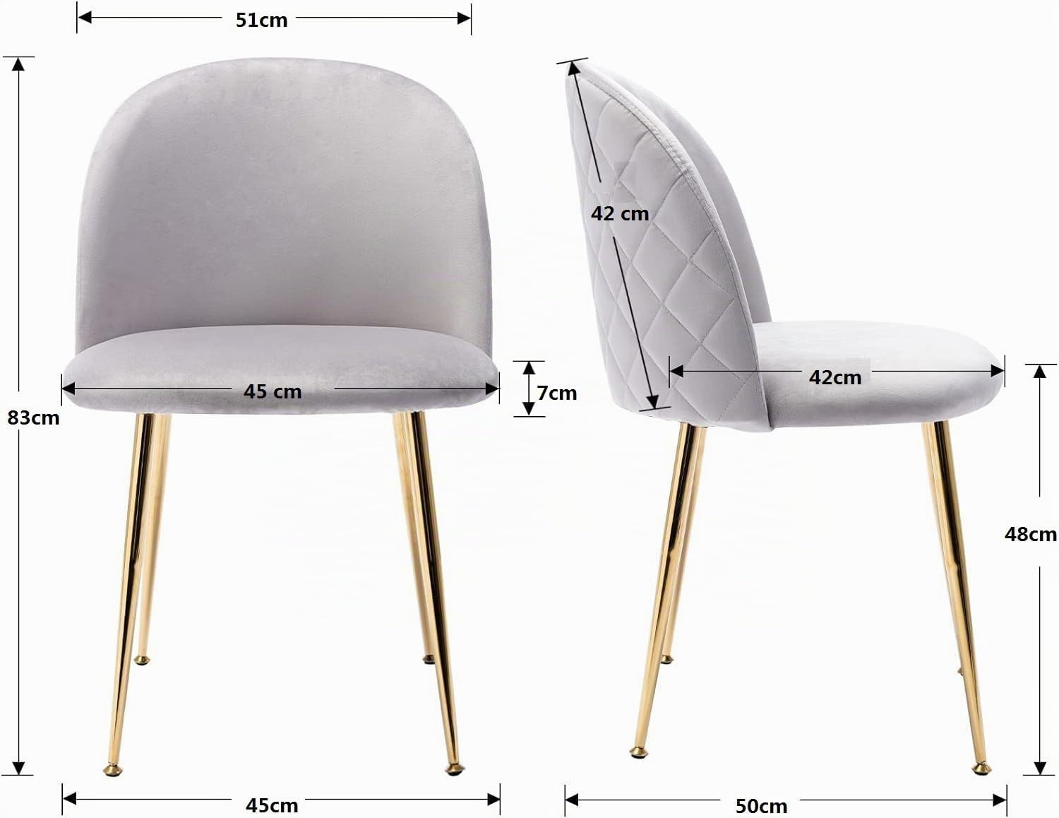 WOLTU Esszimmerstühle drehbar 4er Set, für Esszimmer Wohnzimmer Küche WOLTU Esszimmerstühle drehbar 4er Set, für Esszimmer Wohnzimmer Küche