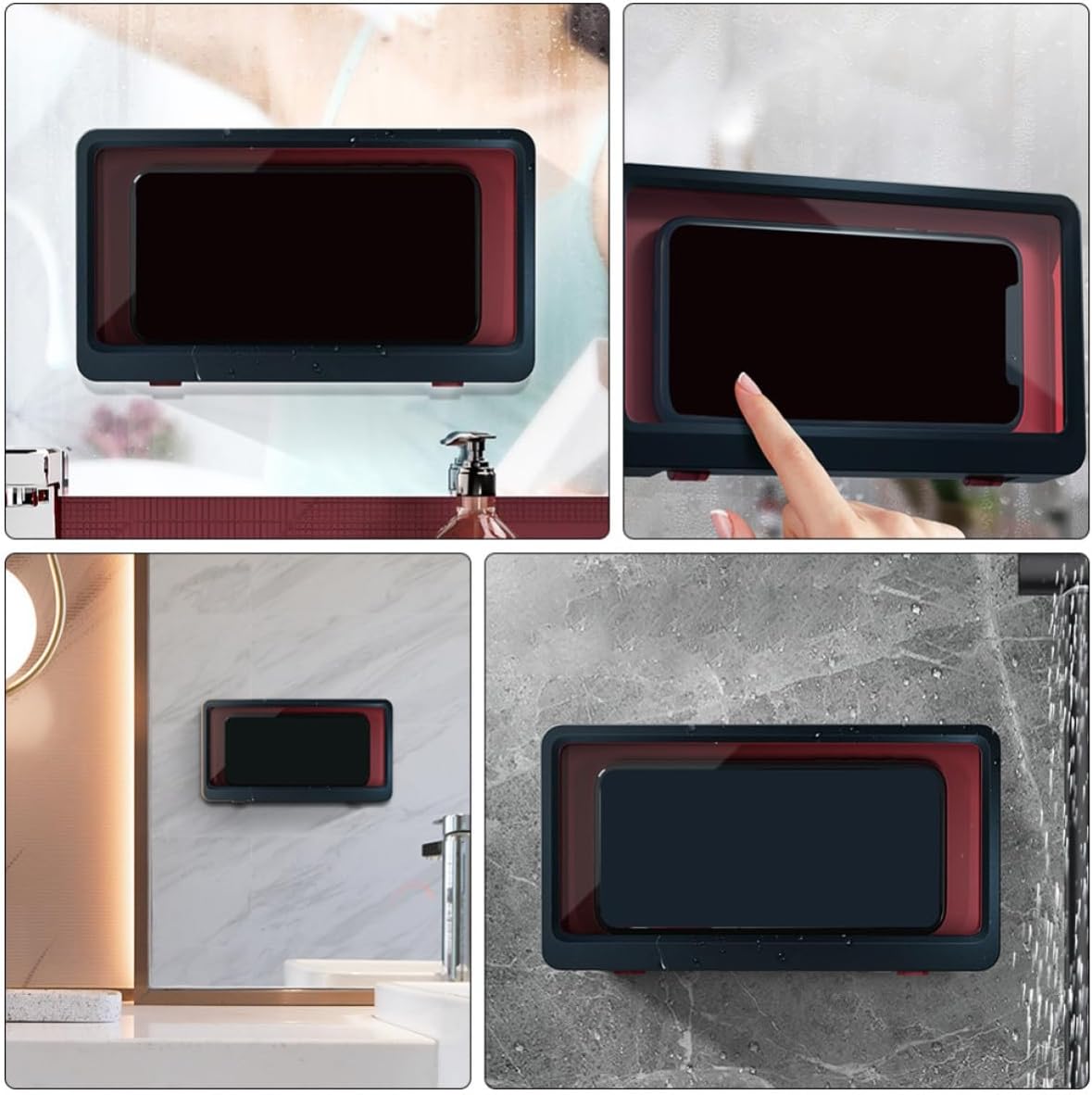 Gatuida Wall Mounted Bathroom Phone Box with 60 Degree Opening Angle image 3