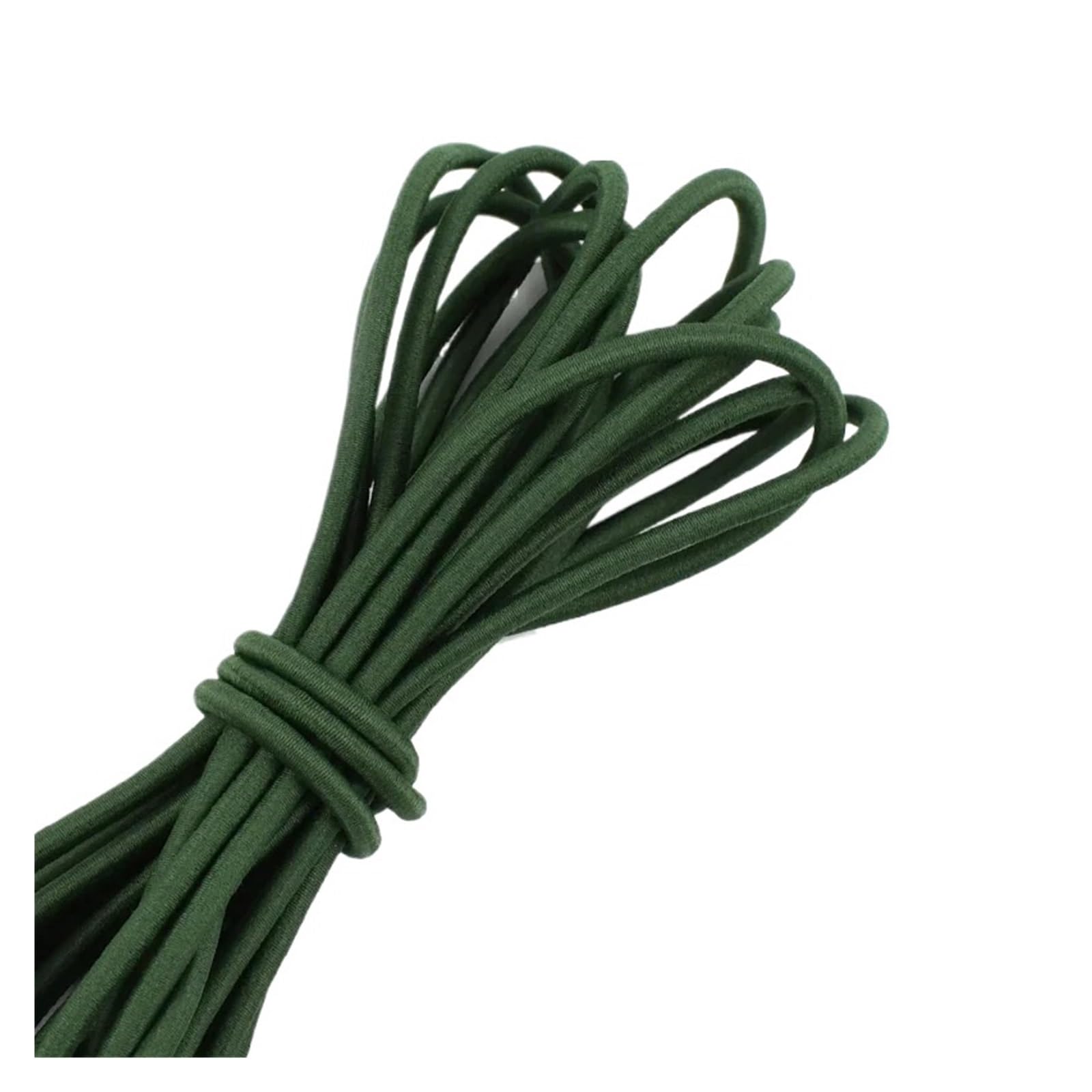 5-30 metrów 4mm mocna elastyczna lina kolorowa elastyczność sznurek gumka do torebek pas odzieżowy DIY akcesoria do szycia(ArmyGreen,30Meters(6Rolls))