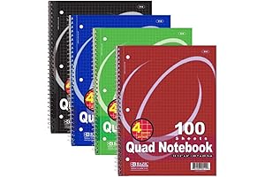 BAZIC Quad-Ruled Spiral Notebook: The Ultimate School and Office Companion