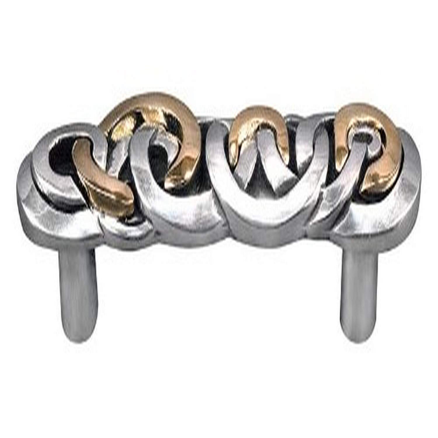 Vicenza Designs K1010 Ariosto Chain Link Pull, 3-Inch, Two-Tone